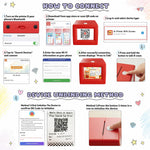AI Mini Sticker Printer Toy for Kids - Interactive Voice Controlled Portable Thermal Inkless Sticker Maker Machine for DIY Arts and Crafts, 3 4 5 6 7 8 9 10 11 12 Year old Kid Christmas Birthday Gifts