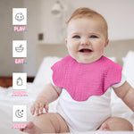 EllieHouse Baby Bibs for Girls Boys 10 Pack Muslin Drooling Teething Drool Teeth Bibs Muslin Cotton Absorbent Soft Bibs for Infant Toddler Essentials