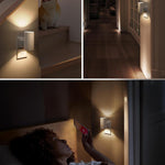 L LOHAS LED Night Light Plug in, Night Lights Plug into Wall, Light Sensor, 0-100LM, Soft White 3000K, Dimmable Night Light, Modern Nightlight for Hallway Bedroom Stairway, 2 Pack