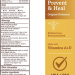 A+D Original Diaper Rash Ointment Prevents & Treats Diaper Rash, Moisturizing Skin Protectant with Vitamins A & D, Healing Skin Ointment for Dry and Cracked Skin 4oz