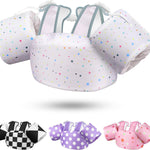 Vvinca Separable Toddler Swim Vest Fit 22-66 Lbs（1-6 Years）|2025 Newest 3 in 1 Pool Float & Arm Bands Boys and Girls, Adjustable Sturdy Safety for Infant 1 2 3 4 5 6 Year