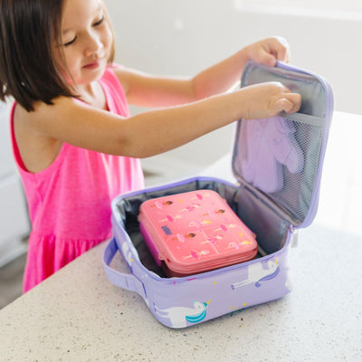 Wildkin Reusable Food Container for Kids – Airtight, Leak Resistant, Dishwasher Safe - Ballerina
