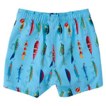RUGGEDBUTTS Boys UPF50+ Stretch Swim Trunks - Gone Fishin, 3-6m Blue