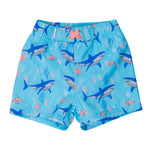 RUGGEDBUTTS Boys UPF50+ Sun Protection Animal Swim Trunks - Fintastic, 18-24m