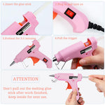 Mini Hot Glue Gun, 8 Pack Hot Glue Guns for Crafts with 40 Sticks Melt Glue Gun, Small Hot Melt Gun Set Arts Craft School DIY Arts Class Projects Home Quick Repairs