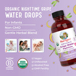 USDA Organic Nighttime Gripe Water for Babies by MaryRuth's | Herbal Blend for Little Tummies | Baby Essentials | Ages 0+ | Ginger Root | Lemon Balm | Fennel Seed | Vegan | 4 oz | 30-60 Servings