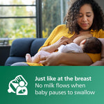 Philips Avent Natural Glass Baby Bottles with Natural Response Nipples (Medium Flow, Flow 3), 8oz, 4-Pack, SCY913/04