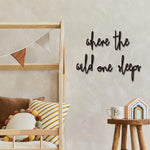 Where The Wild One Sleeps Toddler Boys Room Decor Playroom Wall Decor Wooden Wall Art Decoration for Boys and Girls
