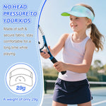 Trodalo Kids Sun Visor Hats for Girls Boys, Lightweight Cooling Stretchy Visor, Packable Sports Hat for Running, Tennis, Golf