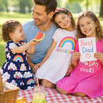 PATPAT Toddler Girl Floral Skater Multipack Dresses 2/3 Pack Spring Polka Dots Short Sleeve Priness A-line Dress