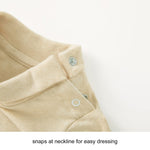pureborn Baby Boys Girls Bodysuits Turtle Neck Long Sleeve Soft Cotton Romper One-piece 18-24 Months Beige