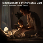 ZUZUKID Touch Egg Night Light for Baby Nursery, Rechargeable Portable Kids Nightlight Lamp with 1-6H Feeding Timer, 3 Color Temperatures Dimmable, Ideal for New Moms of Toddlers