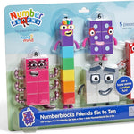 hand2mind Numberblocks Friends Six to Ten Figures, Cartoon Action Figure Set, Toy Figures, Play Figure Playsets, Small Figurines for Kids, Number Toys, Math Toys, Stocking Stuffers for Kids 3-5﻿