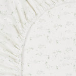 Under The Nile Organic Cotton Crib Sheet - Stork, 51" x 28"