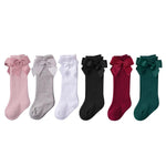 American Trends Baby Girls Knee High Socks Tube Cute Stockings Long Unisex Infants Toddler Sock Tights Baby 06pcs M(3-12 Months)
