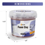 SELEAD Foam Clay Coffee Brown 300g - Moldable Air Dry Ultra-Light Modeling Clays for Adult Cosplay, Sculpting, Arts & Crafts - with 30g Colored Clay
