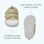Ten Little First Walker Baby Shoes & Toddler Shoes for Boys & Girls - Lightweight, Breathable Cotton Baby Walking Shoes - Non-Slip, Wide-Feet Walking Shoes for Babies - Rose Pink, Size 5