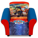 Delta Children Upholstered Chair with PAW Patrol Graphics, Wood Frame, Plush Foam Padding, Side Pockets, for Toddlers and Kids