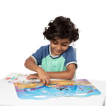 Melissa & Doug Puffy Sticker Activity Books Set of 3 – Safari, Dinosaur & Ocean, with 118 Reusable Puffy Stickers and Fold-Out Scenes, Mess Free Play Set & Travel Toys for Kids Ages 4+ - FSC Certified