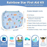Small-First-Aid-Kit-for-Home-Car-Travel-Camping-Hiking-Kids, Mini Cute Portable Medical Emergency Kits Fits into a Purse, Diaper Bag & Backpack, Travel Must Have