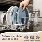 WiLLBEttER Suction Plates for Babies & Toddlers, 100% Silicone Divided Plates 2-Pack, Non-Slip Dishwasher & Microwave Safe Baby Feeding Essentials