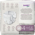 Bambo Nature Premium Eco-Friendly Baby Diapers, Size 4 (15-31 Lbs), 27 Count