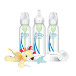 Dr. Brown's Natural Flow® Anti-Colic Options+™ Narrow Bottle to Sippy Gift Set with Soft Silicone Sippy Spout, Removable Silicone Handles, Travel Cap and Bottle Brush