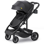 newyoo Bassinet Stroller for Baby, Nestro 516M, Convertible Infant Strollers w Reversible Seat & Cup Holder, 2-in-1 Rear-Facing Pram from Newborn to Toddler, One-Hand Easy Fold, Grey