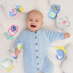 Cuterabit 13PCS Baby Rattles 0-6 Months, Baby Teething Toys with Storage Case, Infant Toys 0-3-6-12 Months, Baby Girl Toys, Best Newborn Christmas Gift for Babies Infants Boy Girl