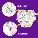 MooMoo Baby 6 Packs Cotton Training Pants Reusable Toddler Potty Training Underwear for Boy and Girl Mermaid-4T Pink
