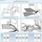 Toddler Airplane Bed, Toddler Travel Bed Airplane Seat Extender for Kids, Plane Tray Cover with Built-in Holder, Baby Travel Essentials for Flying, Portable Plane Footrest for Kids Grey