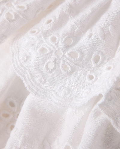 Gymboree,Girls,and Toddler Linen Skirts,White Ruffle,2 Years