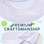 PUMYOON 2 Pack Toddler Boys Girls Short Sleeve Rash Guard UPF 50+ Sun Shirts Kids UV Protection Swim Shirt Relaxed Fit 2T-6T White/Navy