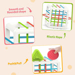 MINGKIDS Montessori Toys for 1 Year Old, 6 Pc Multi Sensory Shape, Toddler Developmental Learning Birthday Gifts, Baby Toys 12 Month
