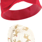 Hudson Baby baby-girls Cotton Headband and Scratch Mitten Set
