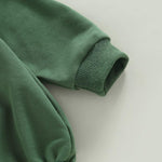 Thorn Tree Newborn Baby Boys Hooded Sweatshirt Long Sleeve Solid Romper Infant Baby Fall Winter Spring Outfits