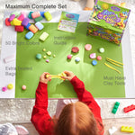 FlyFlag Air Dry Clay - 50 Colors, Soft & Ultra Light, Modeling Clay for Kids with Accessories, Tools and Tutorials