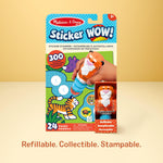Melissa & Doug Sticker Wow!™ 24-Page Activity Pad and Sticker Stamper, 300 Stickers, Arts and Crafts Fidget Toy Collectible Character – Tiger - for Kids Ages 3+ - FSC Certified
