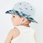 Durio Baby Hat UPF 50+ Sun Protection Boy Summer Cute Kids Toddler Sun Hat Cap Baby Girl Bucket Blue 19.7"(50cm)/12-24 Months