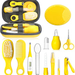 Baby Healthcare and Grooming Kit, Portable Baby Safety Care Set, Baby Essentials kit for Newborn(Grey White 13 in 1)