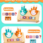 Number Counting Blocks Toys for Kids, Montessori Educational Toys for 3 4 5 Year Old Boys Girls Birthday Gifts, Toddler Preschool Learning Activities, Math Manipulatives Learning Counting Toy for 3-5