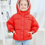 UNICOMIDEA 3T Toddler Coats For Girls Fashion Red Baby Kids Jacket Pockets Long Sleeves Plush Size 3-4 Years School Toddler Outerwear With Hat Baby Girls Winter Outwear Clothes