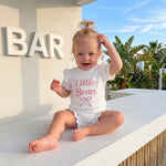 CREAIRY Little Bean Newborn Baby Girl Outfits Waffle Knit Ruffle Bow Short Sleeve Romper Bodysuit Shirt Summer Clothes (White, 12-18 Months)