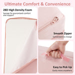 INFANS Modular Kids Play Couch, Toddler Sectional Fort Building Sofa for Playroom, Bedroom, Convertible Soft Foam Furniture Playset and Floor Cushion for Boys and Girls (Pink)