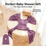 KeaBabies Baby Wrap Carrier Ring Sling - Easy to Wear, Adjustable D-Lite Baby Carrier Newborn to Toddler, Infant Carrying Shirt, Hands Free Bonding, Breathable Fabric Wearing Wrap (Dark Mauve)