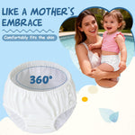 Durio Reusable Swim Diapers Washable Baby Swim Diaper Unisex Infant Toddler Swimming Diapers A White 2-3T