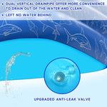 nflatable Swimming Pool for Kids and Adults- 118" x 68" x 22" Family Full-Sized Blow Up Pools for Kids-Thickened Durable Above Ground Swimming Pool Backyard Lawn, Summer Party Outdoor and Indoor