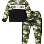 Kucnuzki Toddler Boy Clothes 2T-3T Boys' Long Sleeve Letter Print Shirts & Sweatshirts, Pants Set - Fall/Winter Boutique Clothes