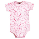 Hudson Baby Infant Girl Cotton Bodysuits, Mommys Girl Butterfly, 12-18 Months