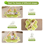 Baby Play Mat Activity Gym for Babies and Toddlers, Four-Leaf Clover Baby Play Gyms & Playmats for Babies